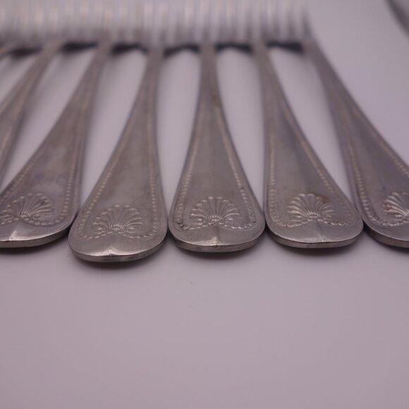 Set of Twelve(12) Stainless Steel Japan Cocktail Forks - Picture 5 of 13